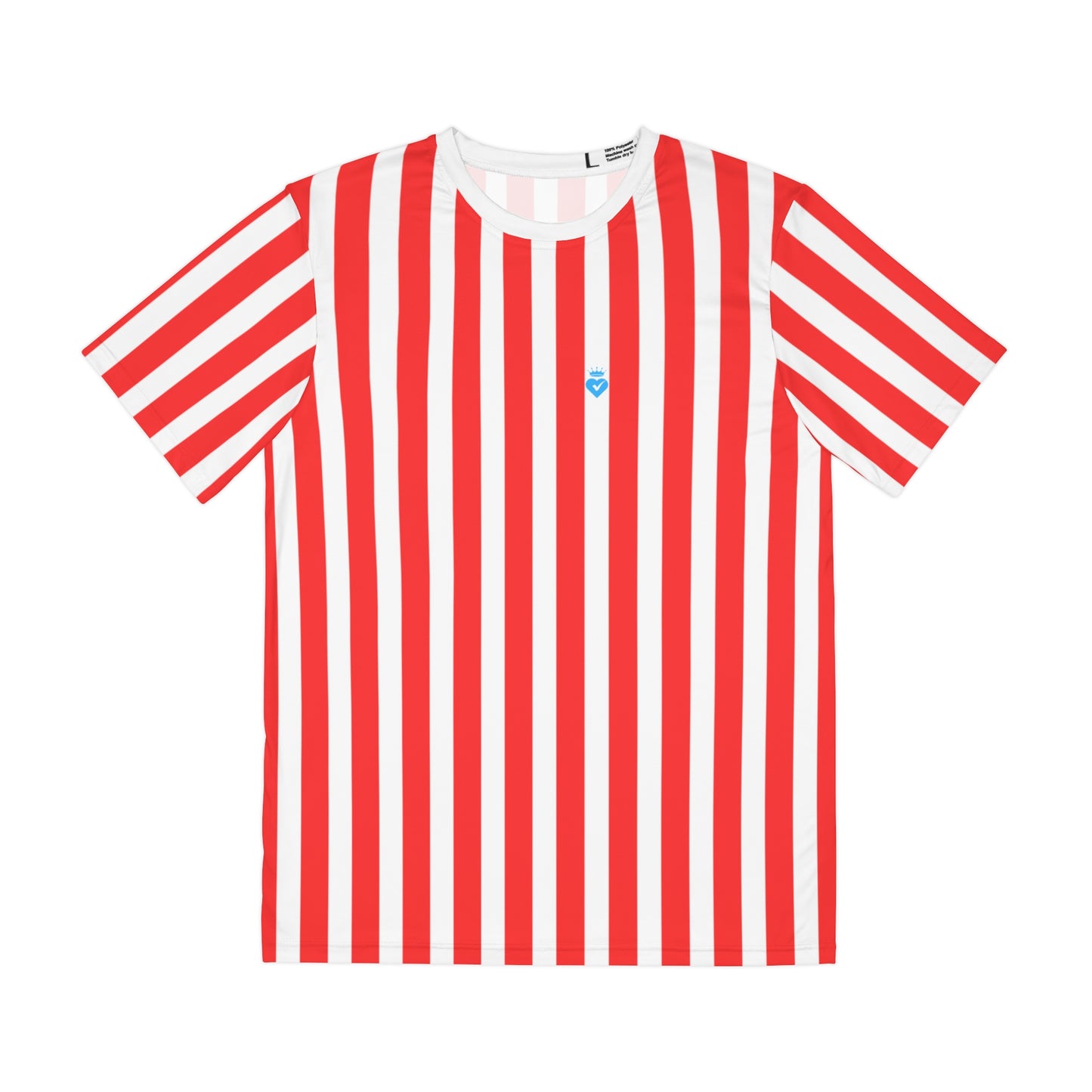 Red & White Striped Men’s Tee – Casual Everyday Shirt for Family Outfits, Partner Looks & Bold Summer Style