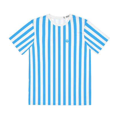 Blue & White Striped Men’s Tee – Casual Everyday Shirt for Family Outfits, Partner Looks & Fresh Summer Style