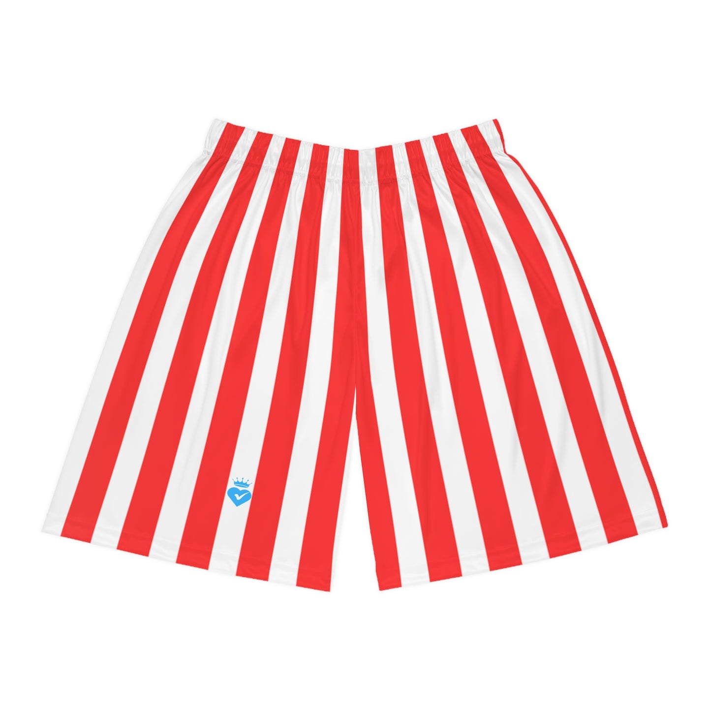 Red & White Striped Men’s Shorts – Matching Family Outfit & Partner Look for Sports, Beach & Everyday Style