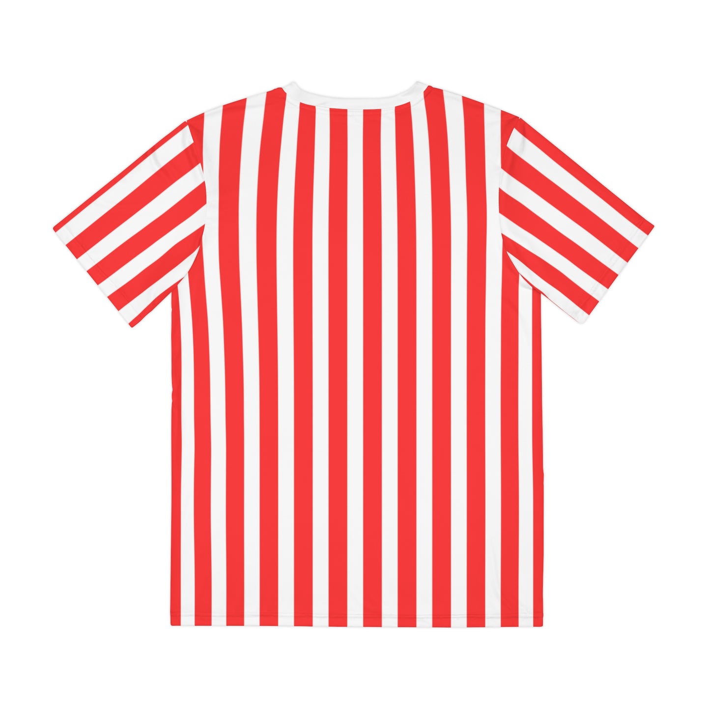 Red & White Striped Men’s Tee – Casual Everyday Shirt for Family Outfits, Partner Looks & Bold Summer Style