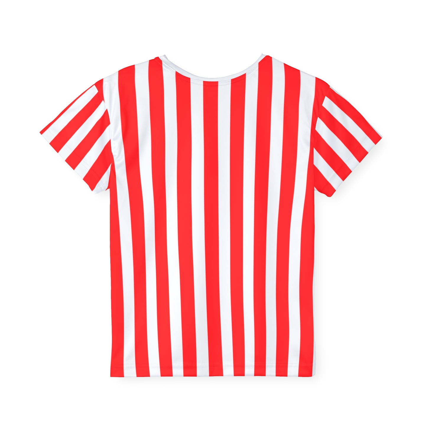 Red & White Striped Kids T-Shirt