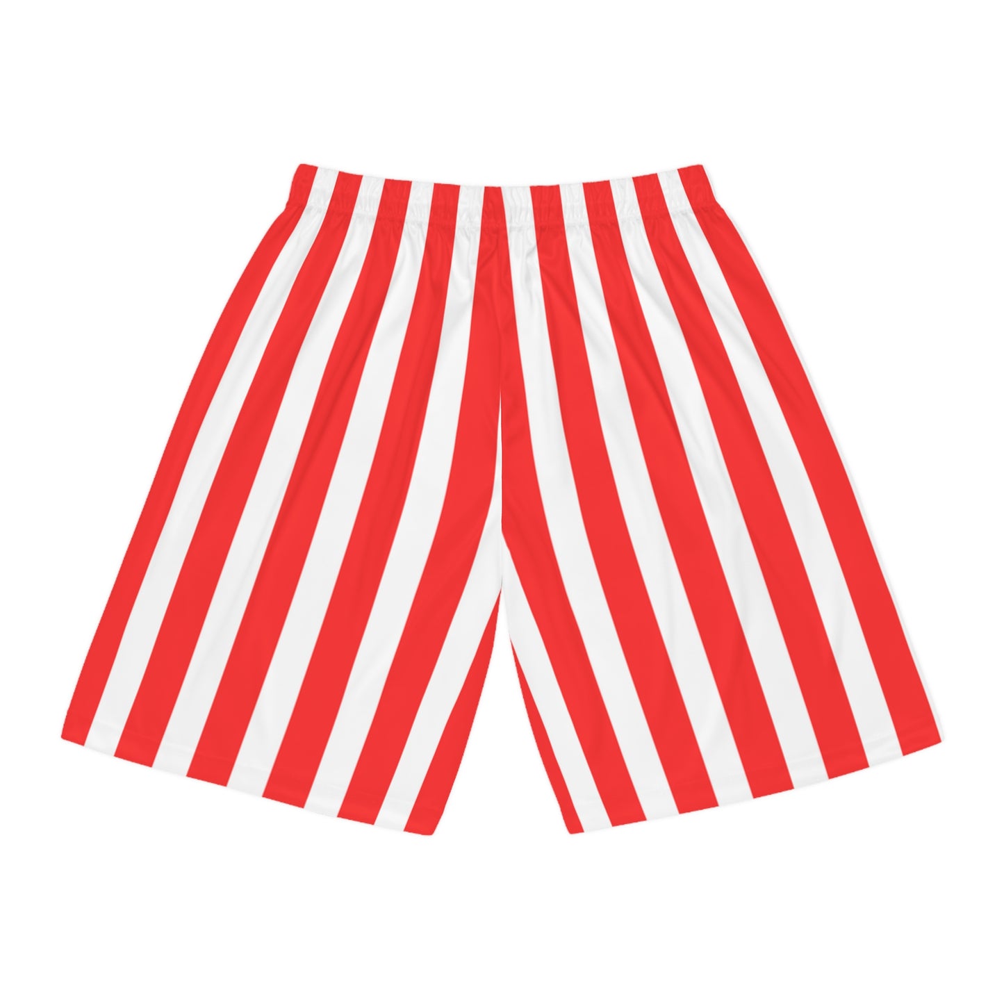 Red & White Striped Men’s Shorts – Matching Family Outfit & Partner Look for Sports, Beach & Everyday Style