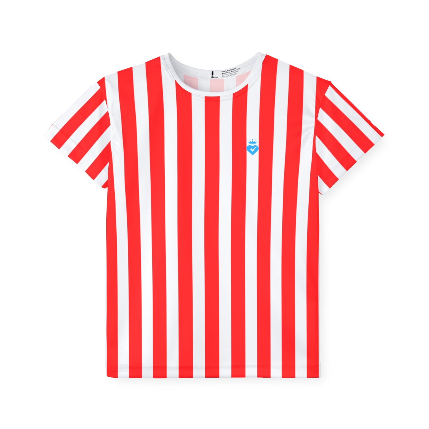 Red & White Striped Kids T-Shirt