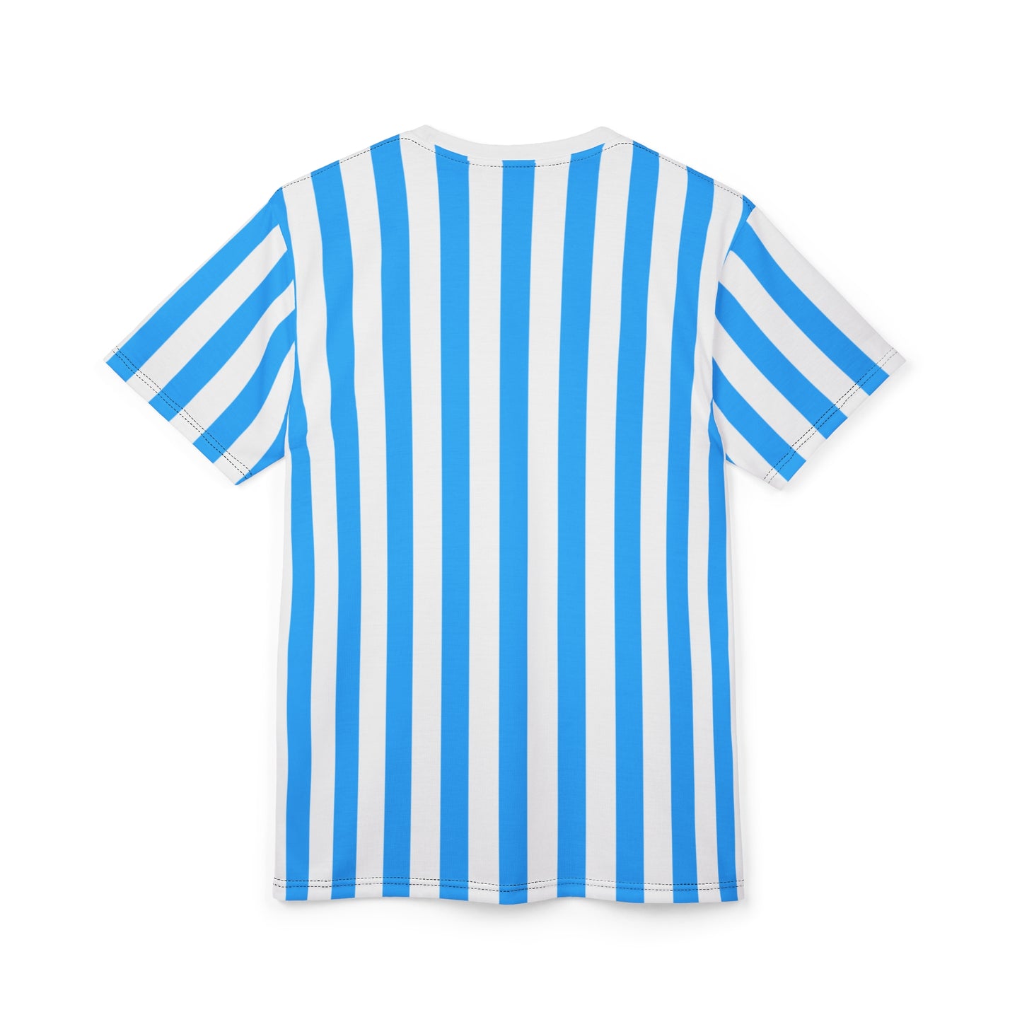 Blue & White Striped Unisex T-Shirt – Matching Family & Couple Outfit for Photos, Beach Days & Everyday Style
