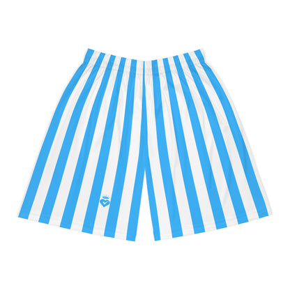 Blue & White Striped Men’s Shorts – Matching Family Outfit & Partner Look for Sports, Beach & Everyday Style