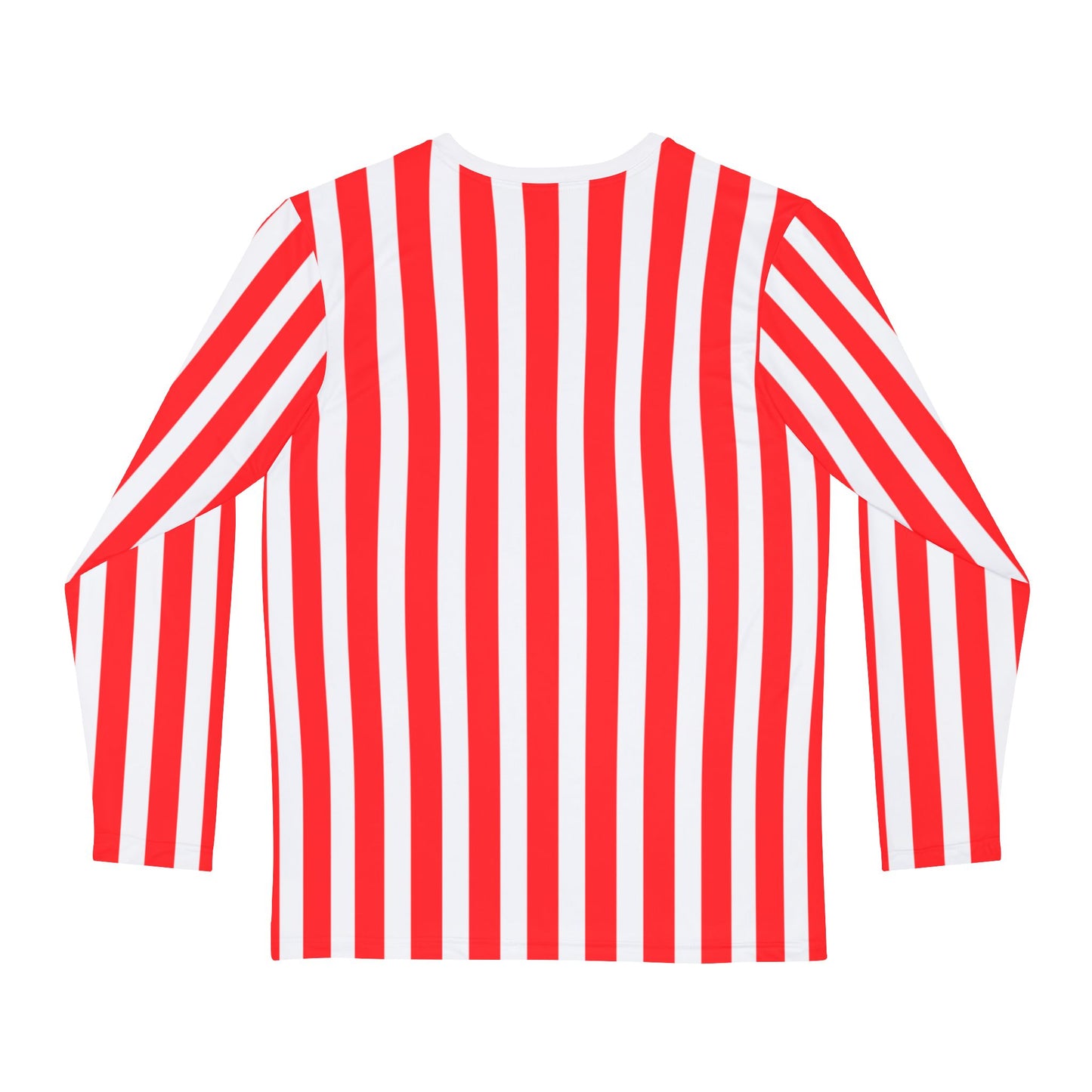 Men’s Red & White Striped Long Sleeve Shirt – Casual Style for Family Outfits, Partner Looks, Beach & Everyday Wear