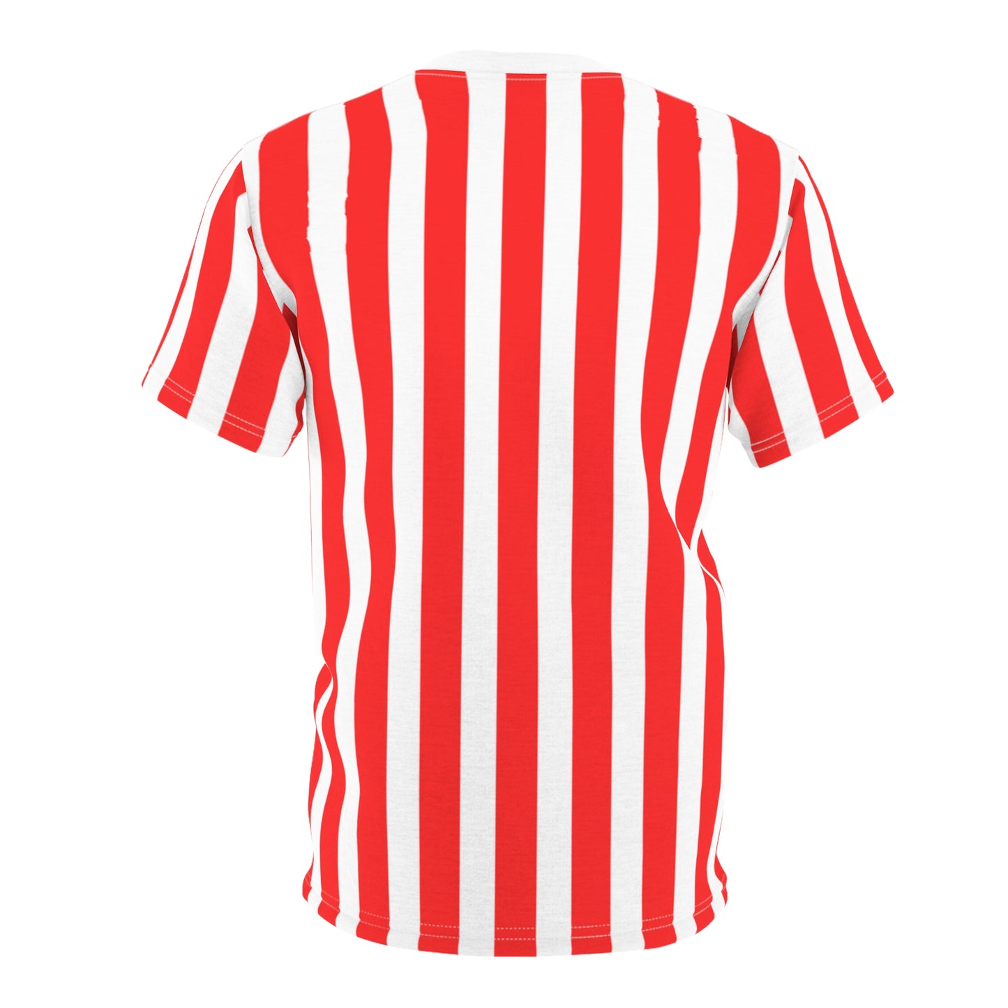 Red & White Striped Unisex T-Shirt – Matching Family & Couple Outfit for Photos, Beach Days & Everyday Style