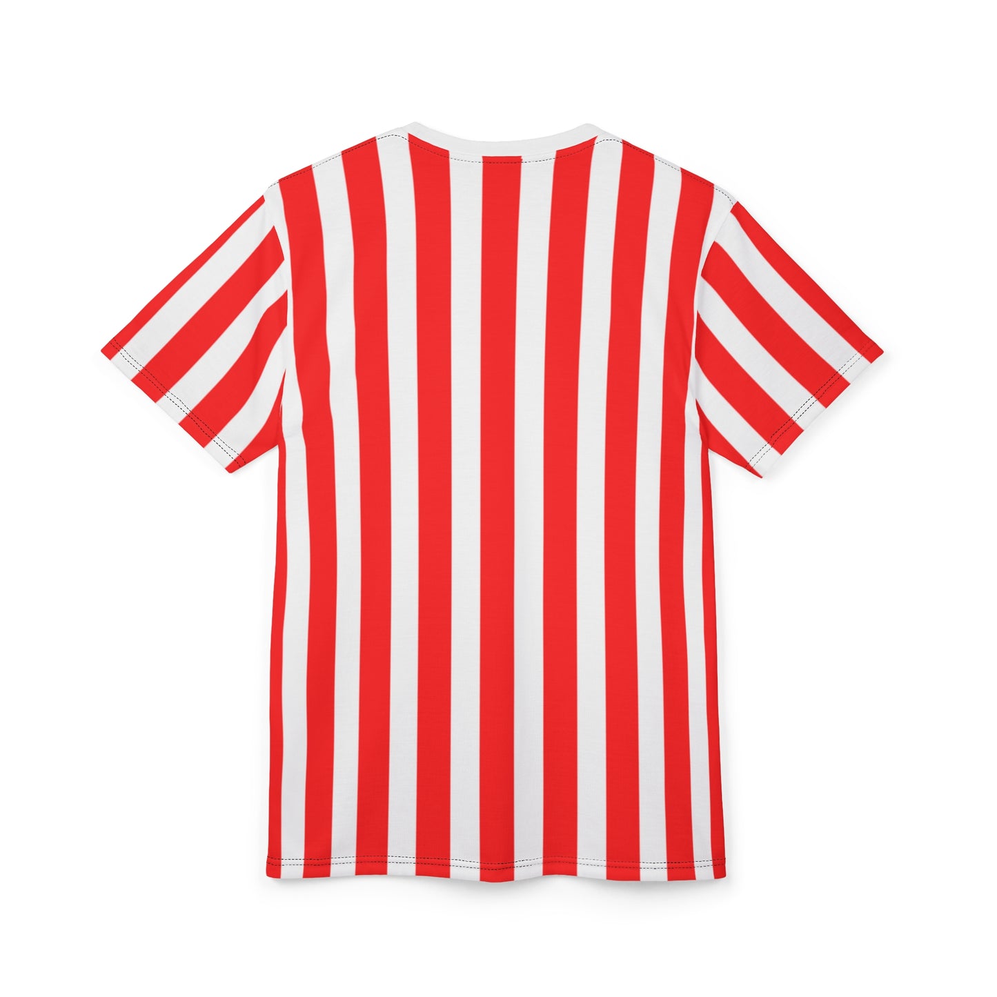 Red & White Striped Unisex T-Shirt – Matching Family & Couple Outfit for Photos, Beach Days & Everyday Style